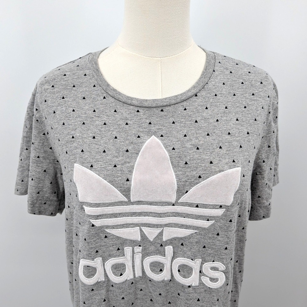 Adidas x Pharrell Williams Trefoil Tee Dress Gray Minimal Streetwear Women's XS - Picture 6 of 9